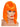 Glam Wig , Neon Orange