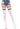 Ribbed Athletic Thigh Highs White and Black