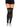 Ribbed Athletic Thigh Highs Black and Gold
