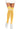 Ribbed Athletic Thigh Highs Yellow and White