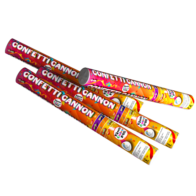 50cm Confetti Cannon with Coloured Foil