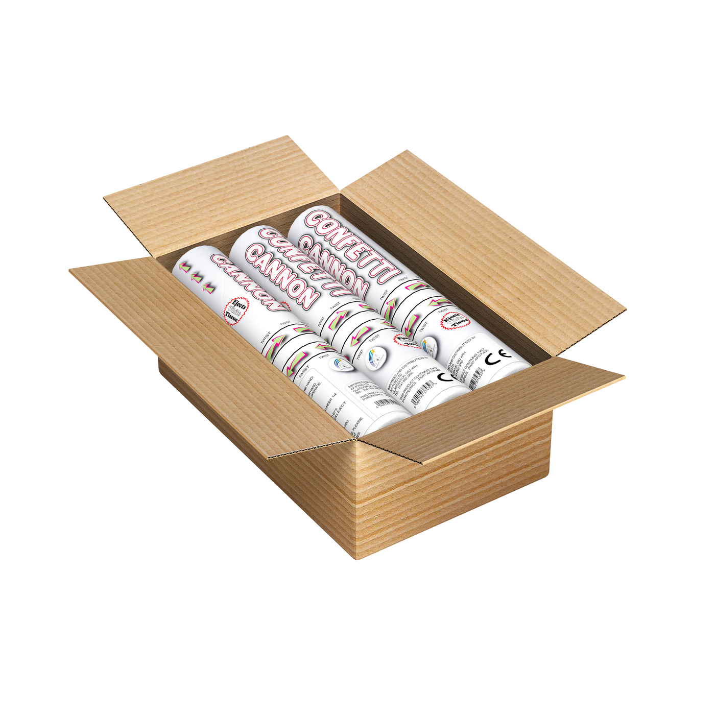 30cm Confetti Cannon with White Tissue image 2