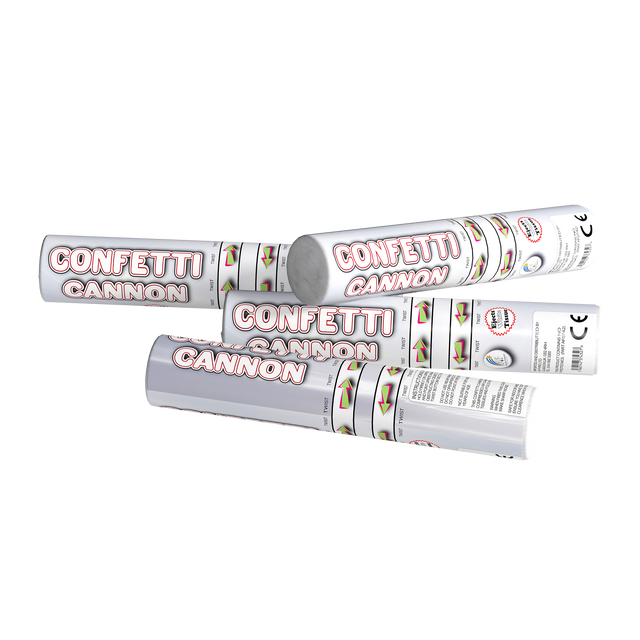 30cm Confetti Cannon with White Tissue