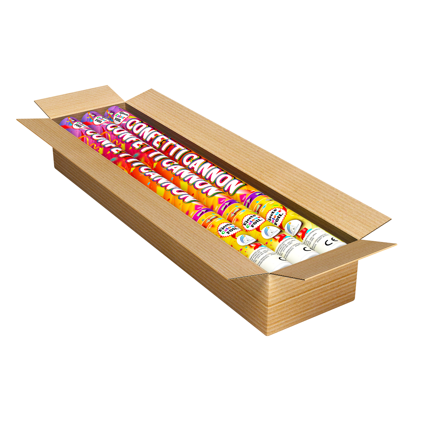 80cm Confetti Cannon with Coloured Foil image 2