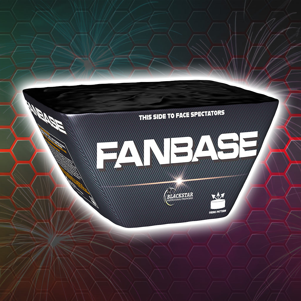 Nec Powder Fanbase - 100 Shot Fan – Firework Superstore