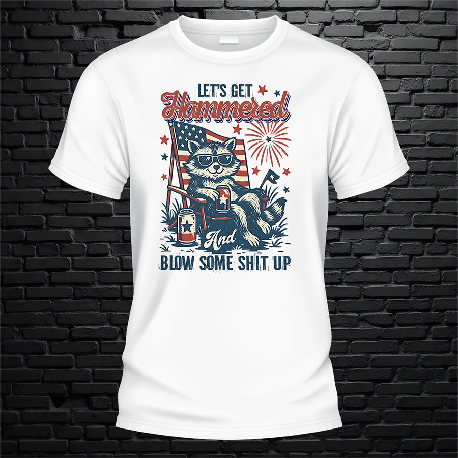 Lets Get Hammered 4th July Tshirt image 2