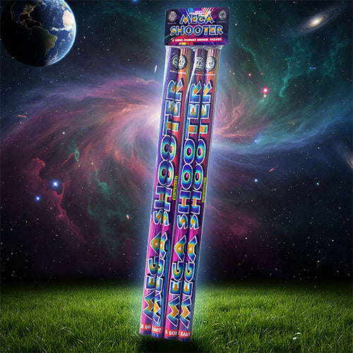 Mega Shooter 5 Shot Roman Candle - 4 pack