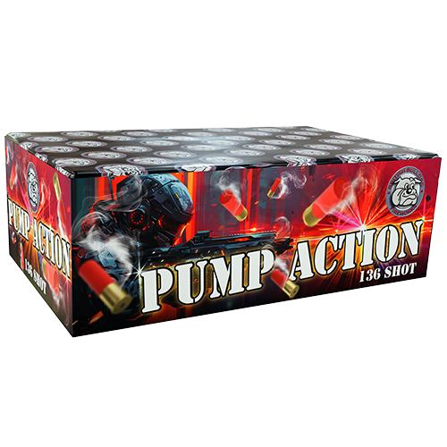 Pump Action 136 Shot Cake