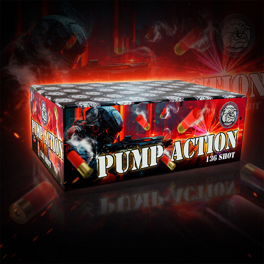Pump Action 136 Shot Cake