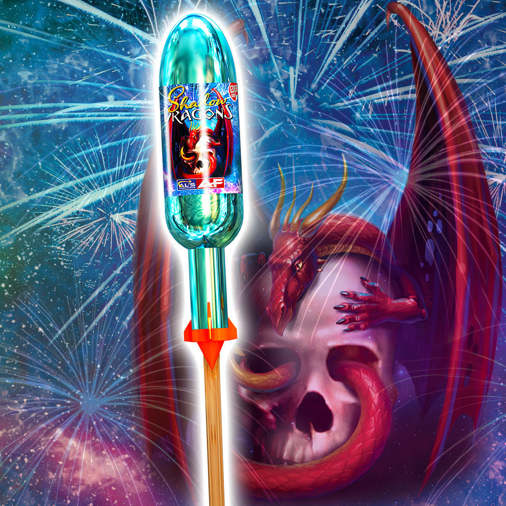 Shadow Dragon Blue Rocket – Firework Superstore